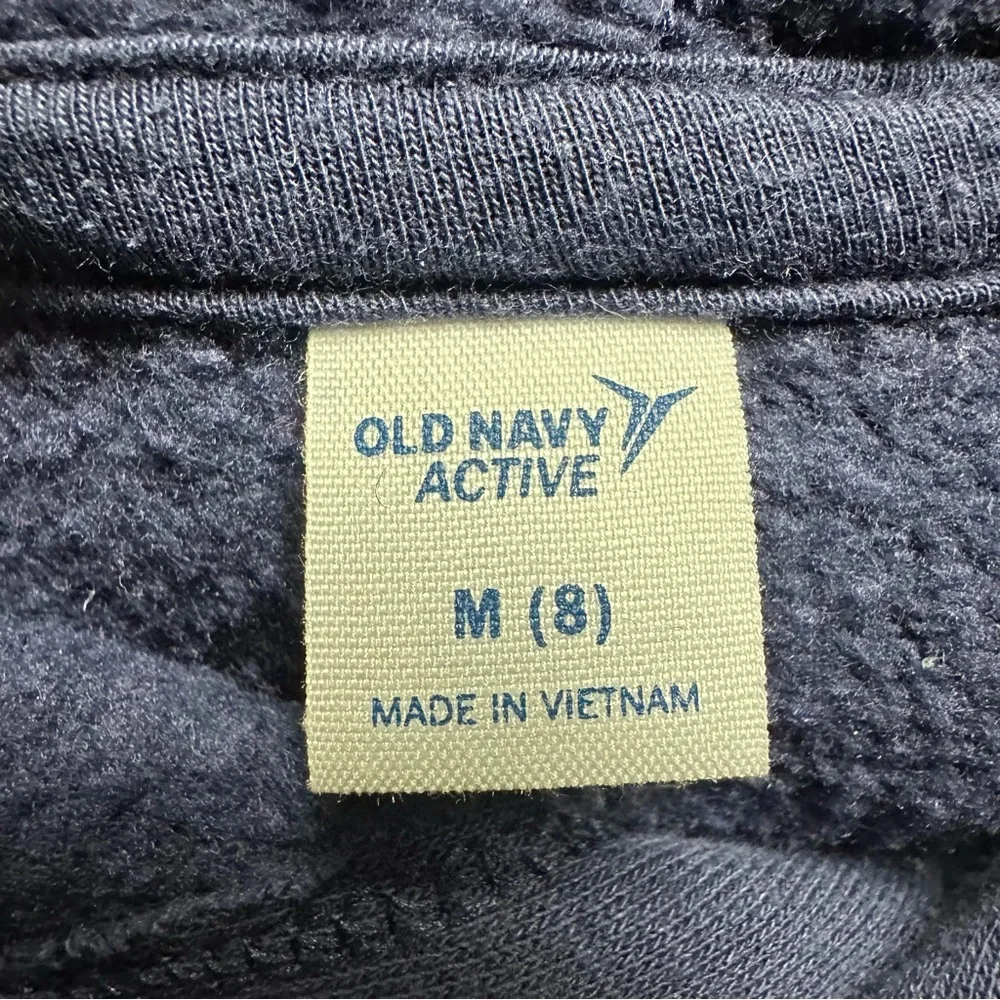Girls Old Navy Active Blue Cropped Hoodie Size Medium (8)